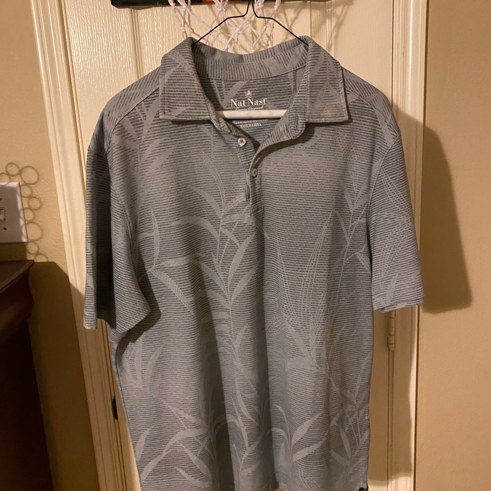 Nat nest medium collard shirt grey